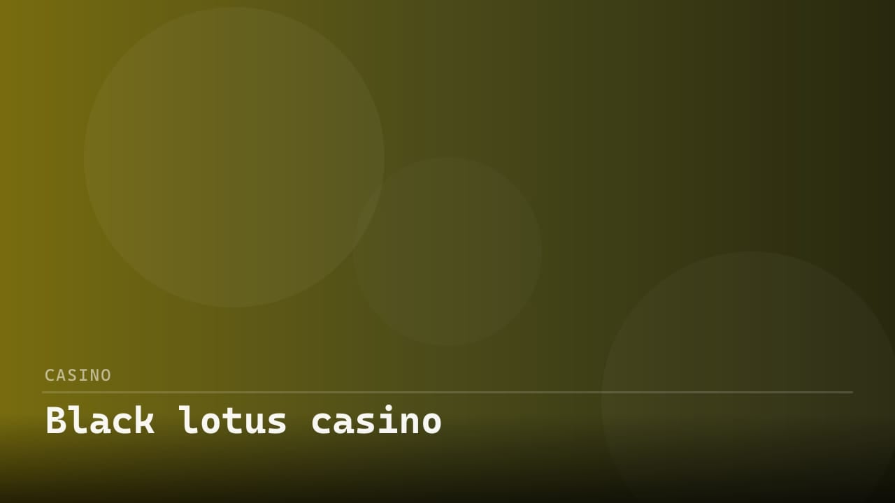 Black Lotus Casino review