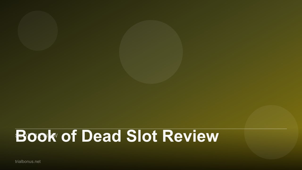 Book of Dead Slot Review review
