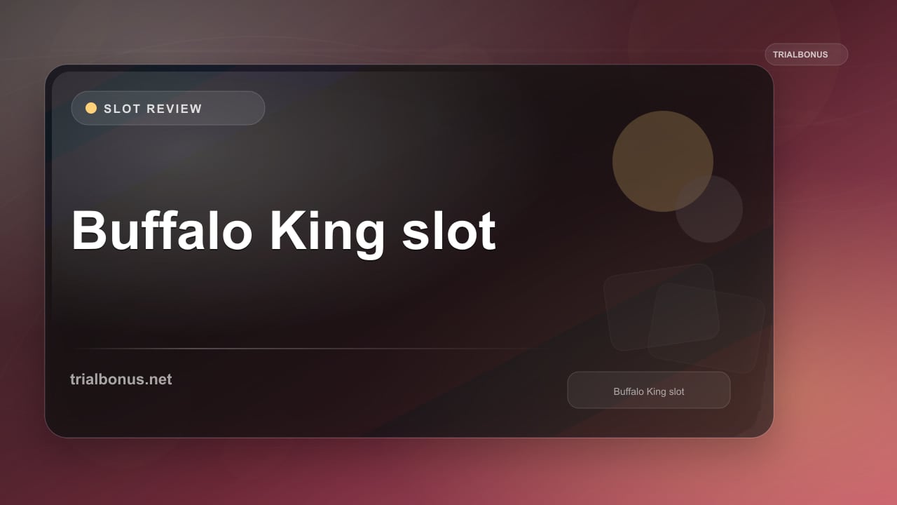 Buffalo King slot review UK Review review