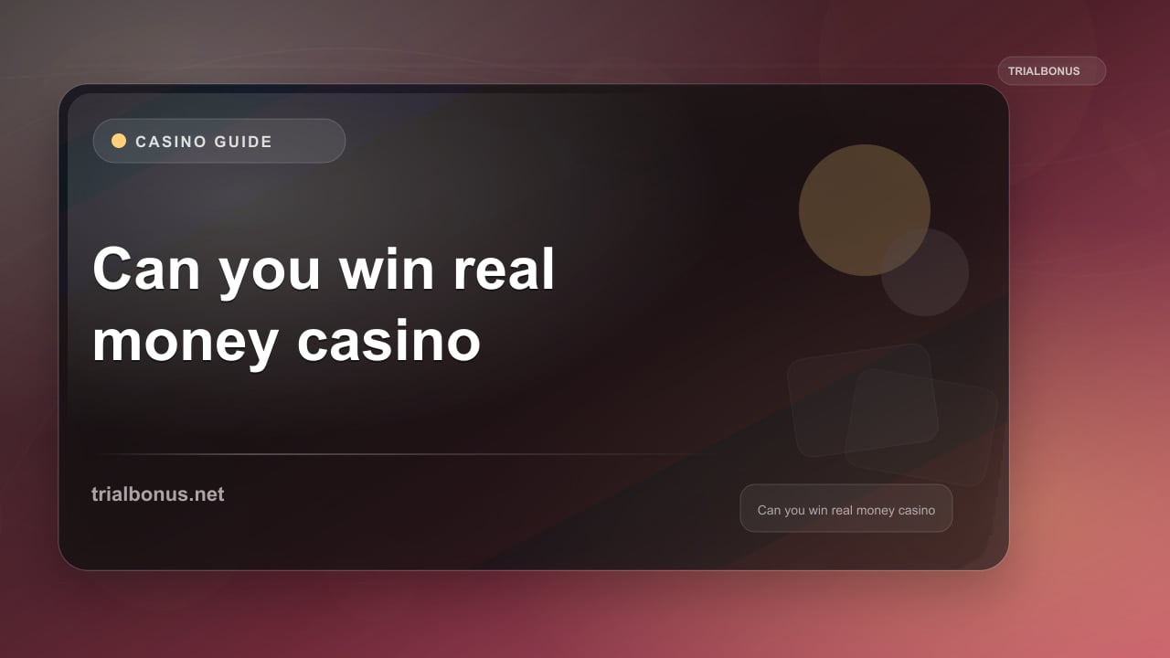 Can you win real money online casino Guide review