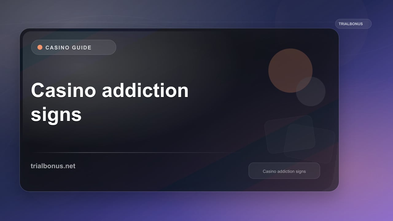Casino addiction signs Guide review