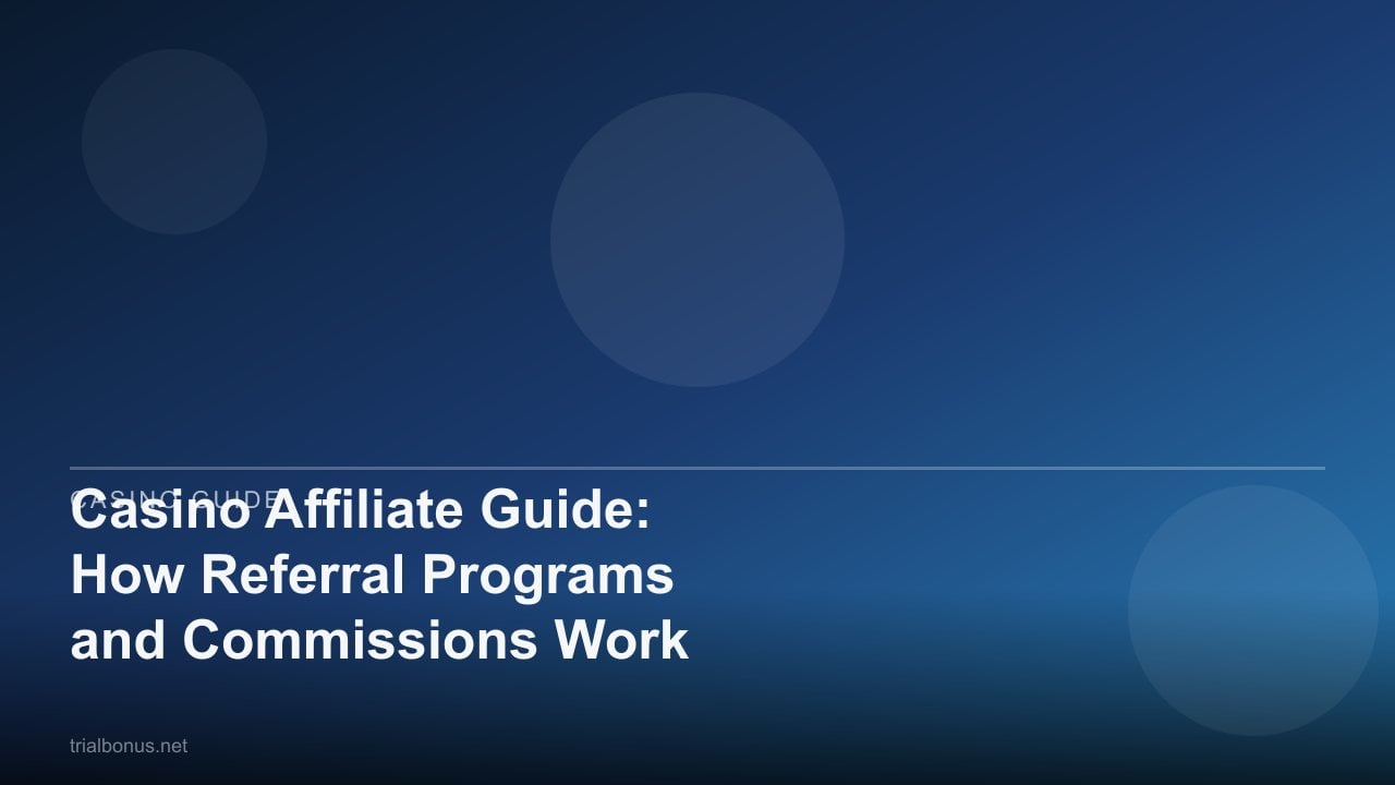 Casino Affiliate Guide: How Referral Programs and Commissions Work review