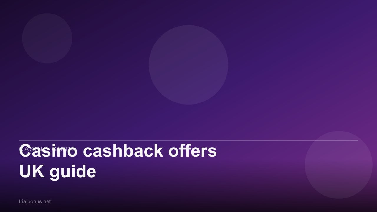 Casino cashback offers UK guide review