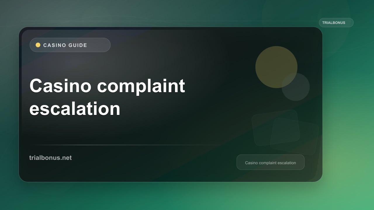 Casino complaint escalation UK Guide review