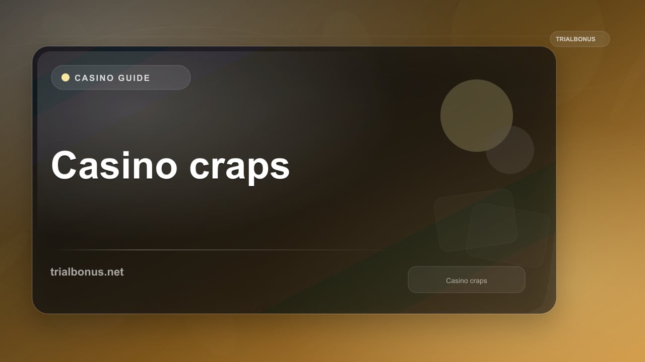 Casino craps Guide review