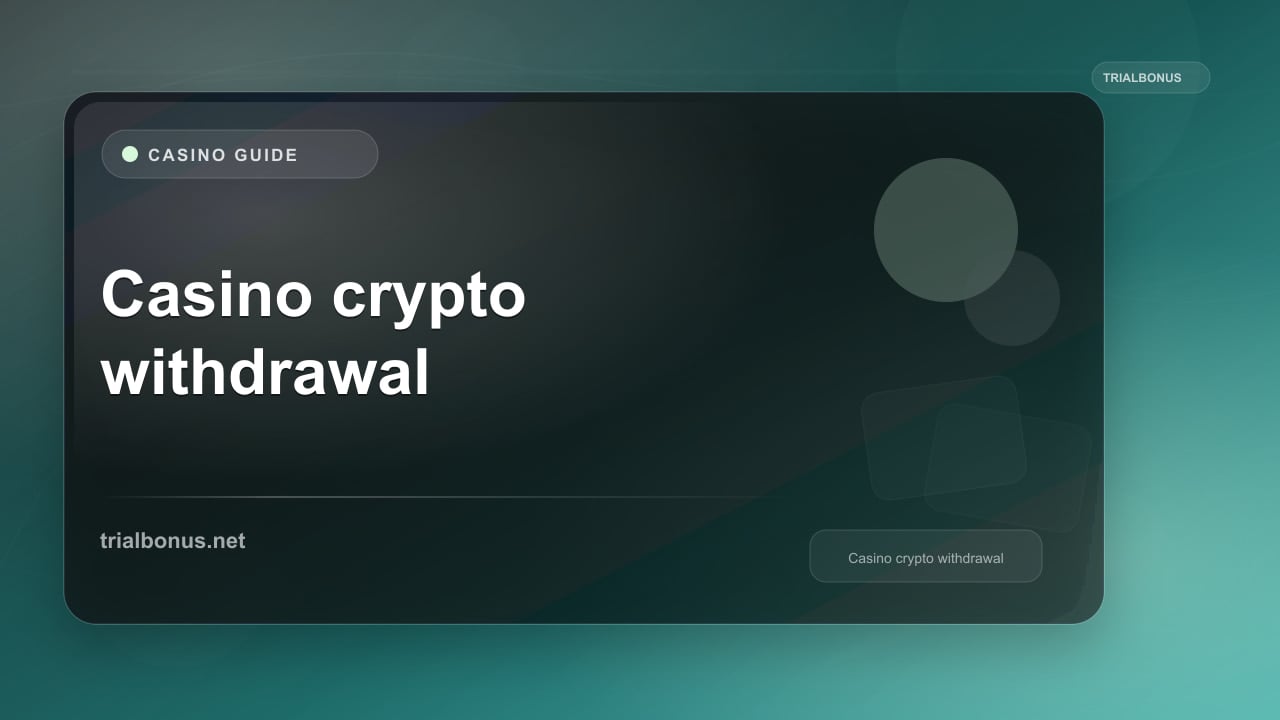 Casino crypto withdrawal Guide review