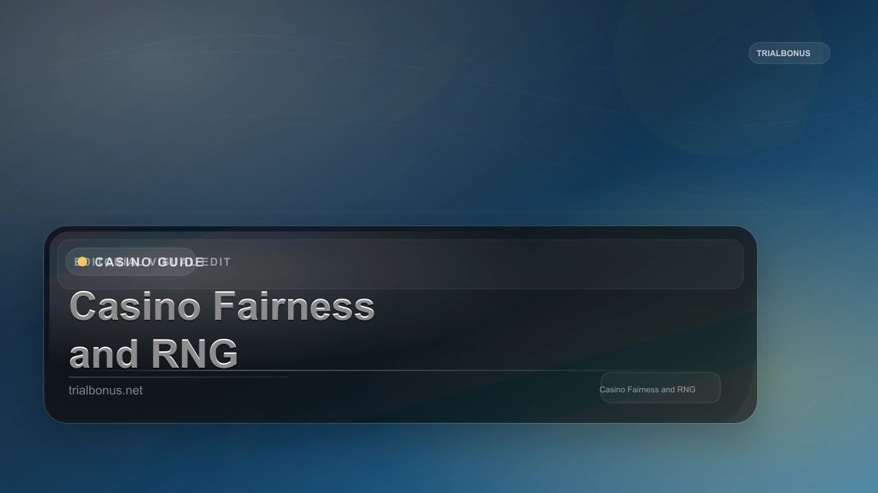 Casino Fairness and RNG Guide review