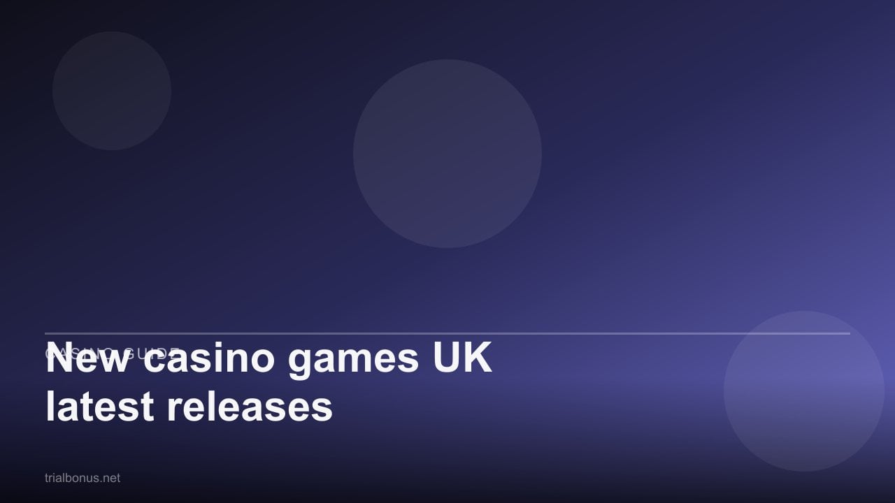 New casino games UK latest releases review