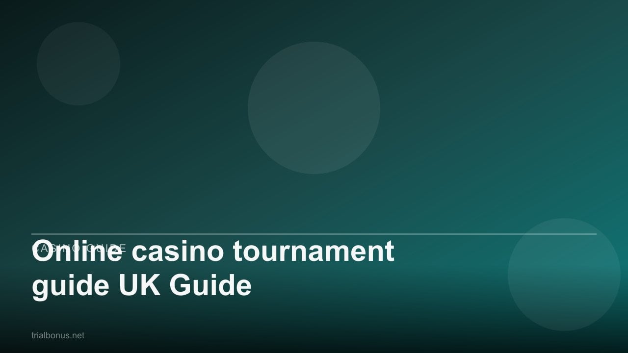 Online casino tournament guide UK Guide review