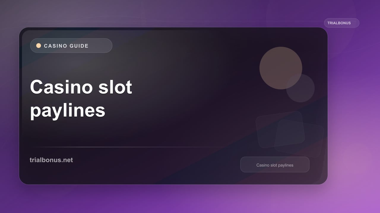 Casino slot paylines Guide review