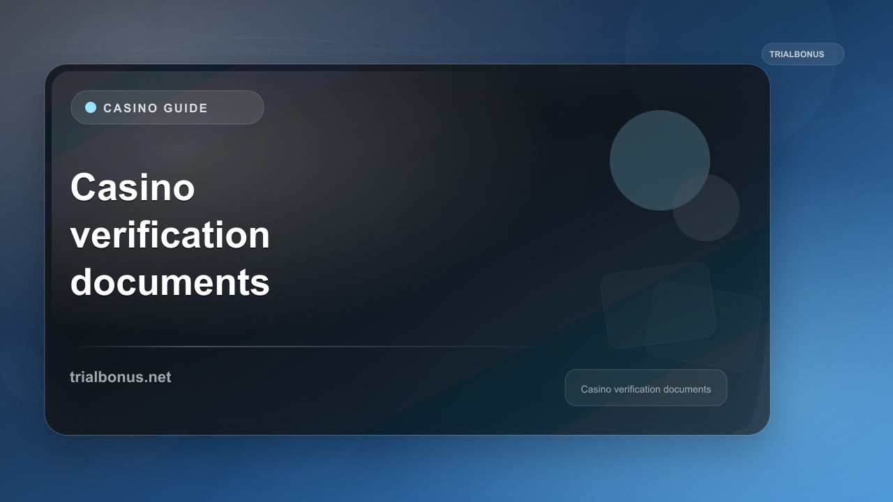 Casino verification documents UK Guide review