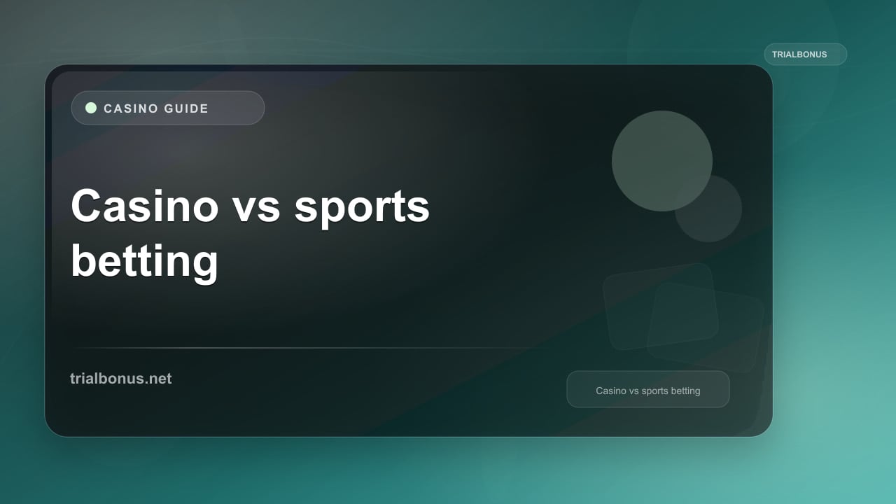 Casino vs sports betting Guide review