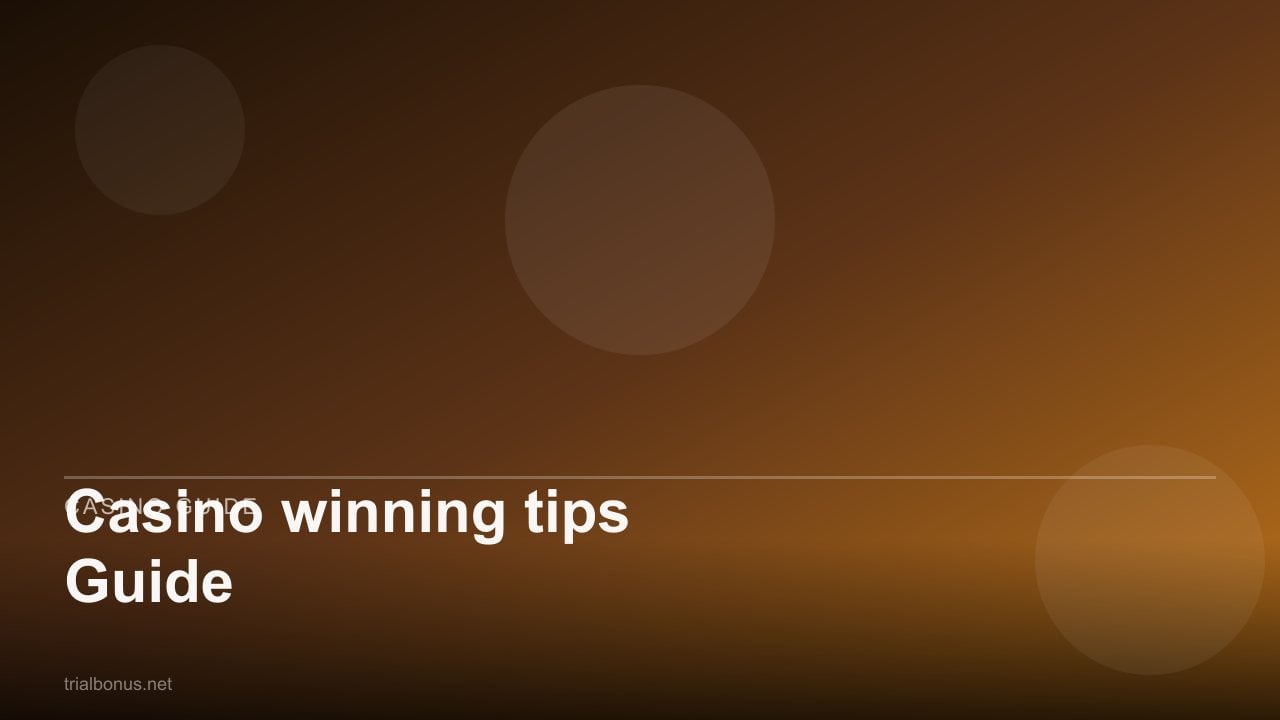 Casino winning tips Guide review