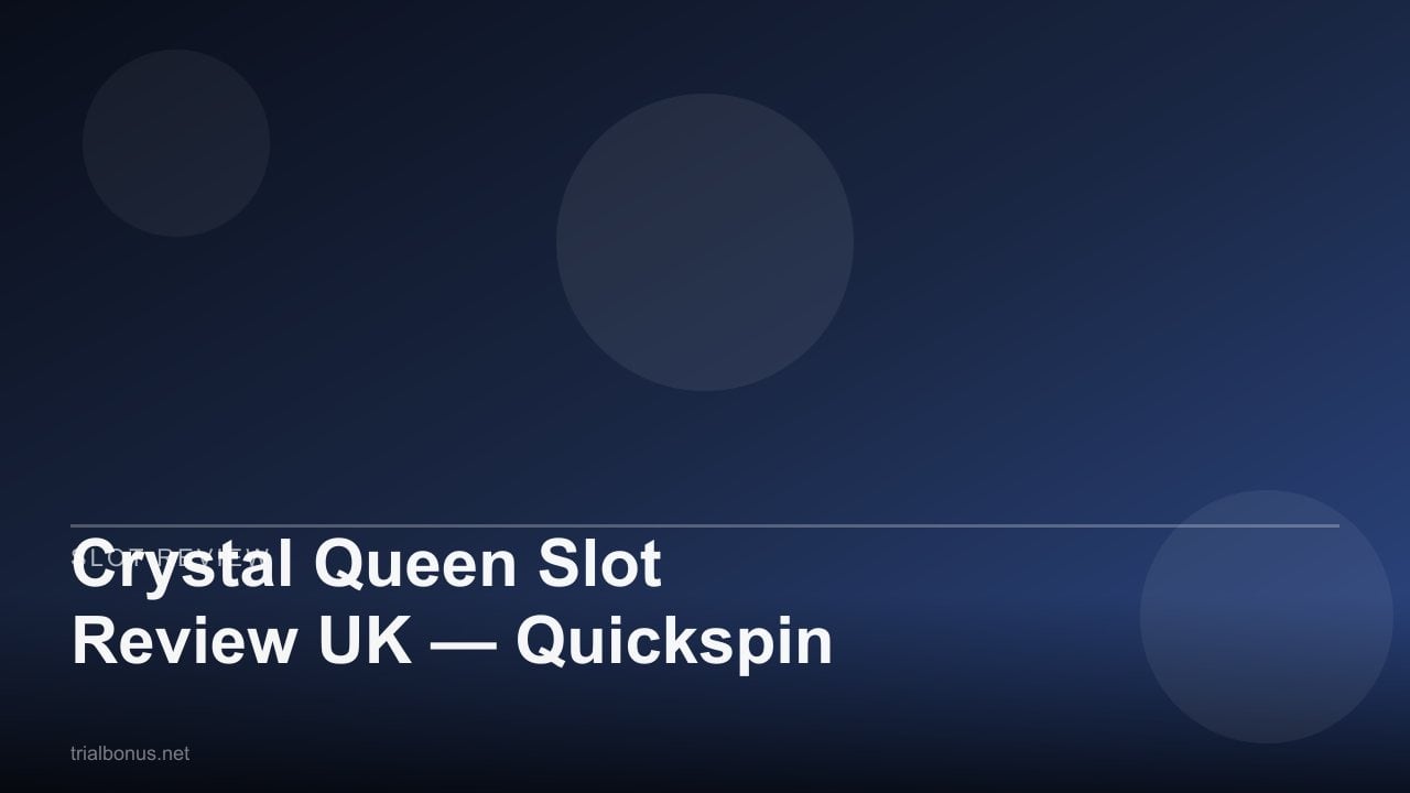 Crystal Queen Slot Review UK — Quickspin review