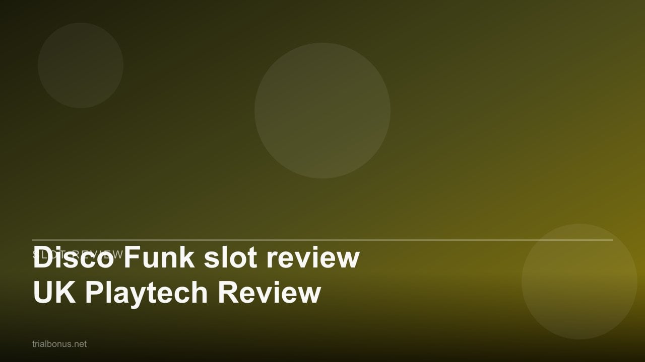 Disco Funk slot review UK Playtech Review review