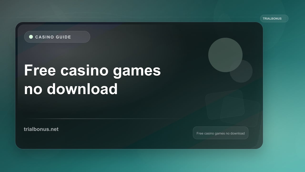 Free casino games no download Guide review