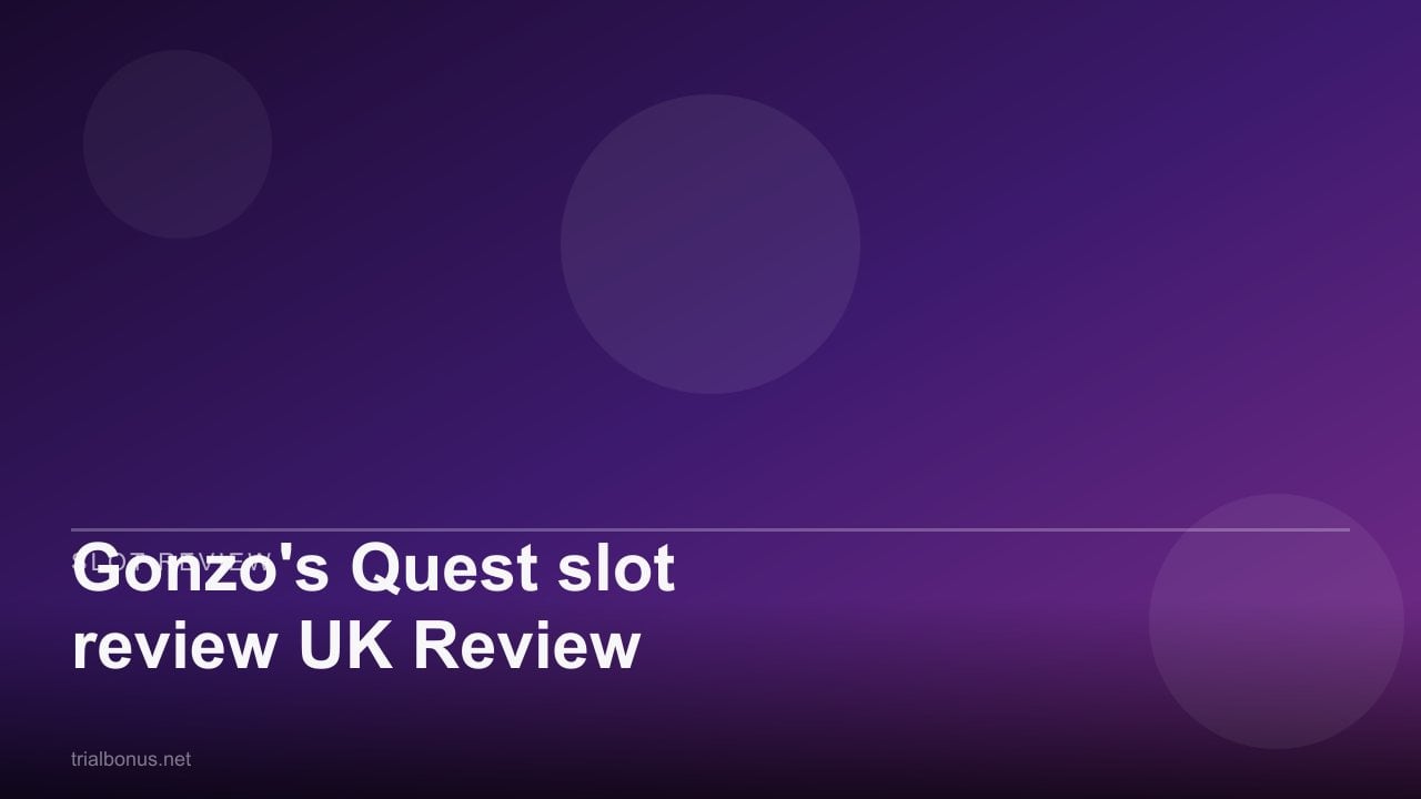 Gonzo's Quest slot review UK Review review