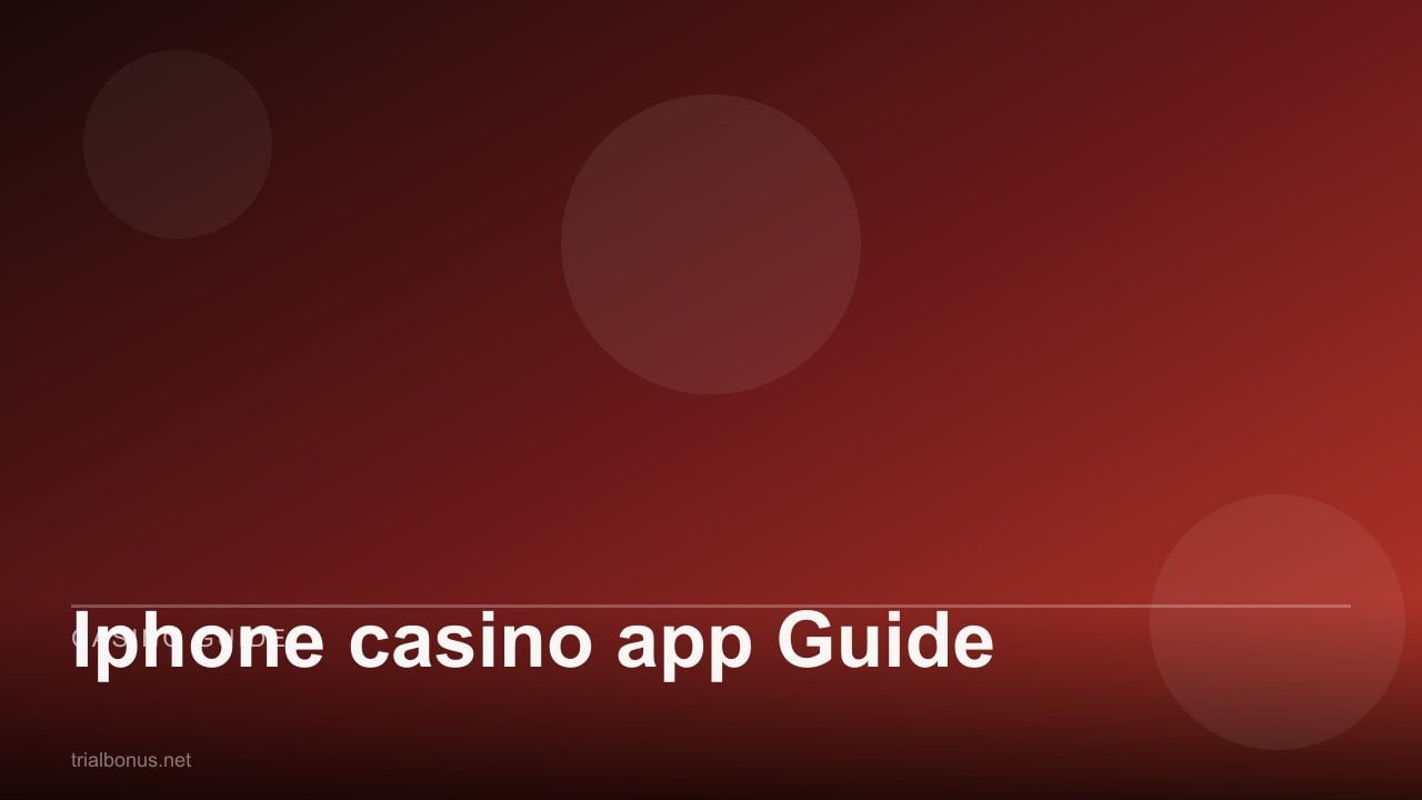 Iphone casino app Guide review