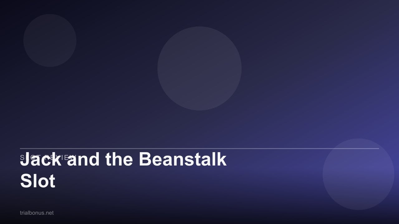 Jack and the Beanstalk Slot review