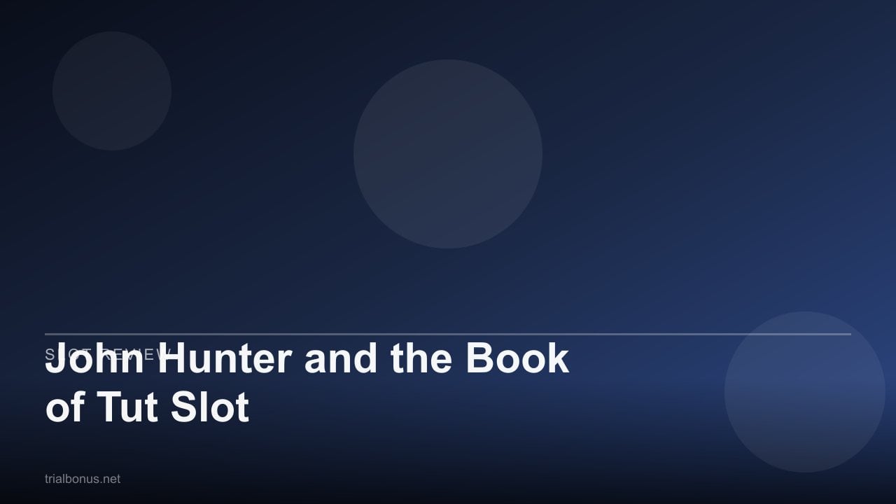 John Hunter and the Book of Tut Slot review
