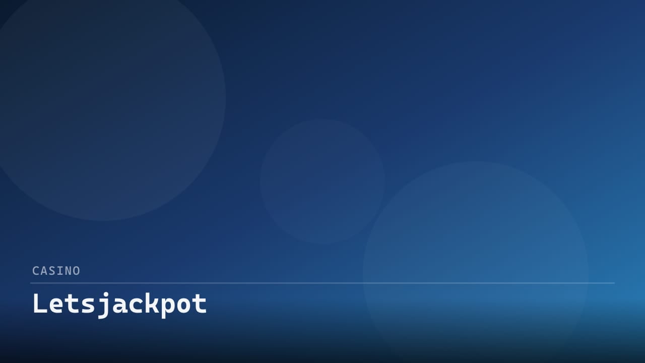 Letsjackpot review