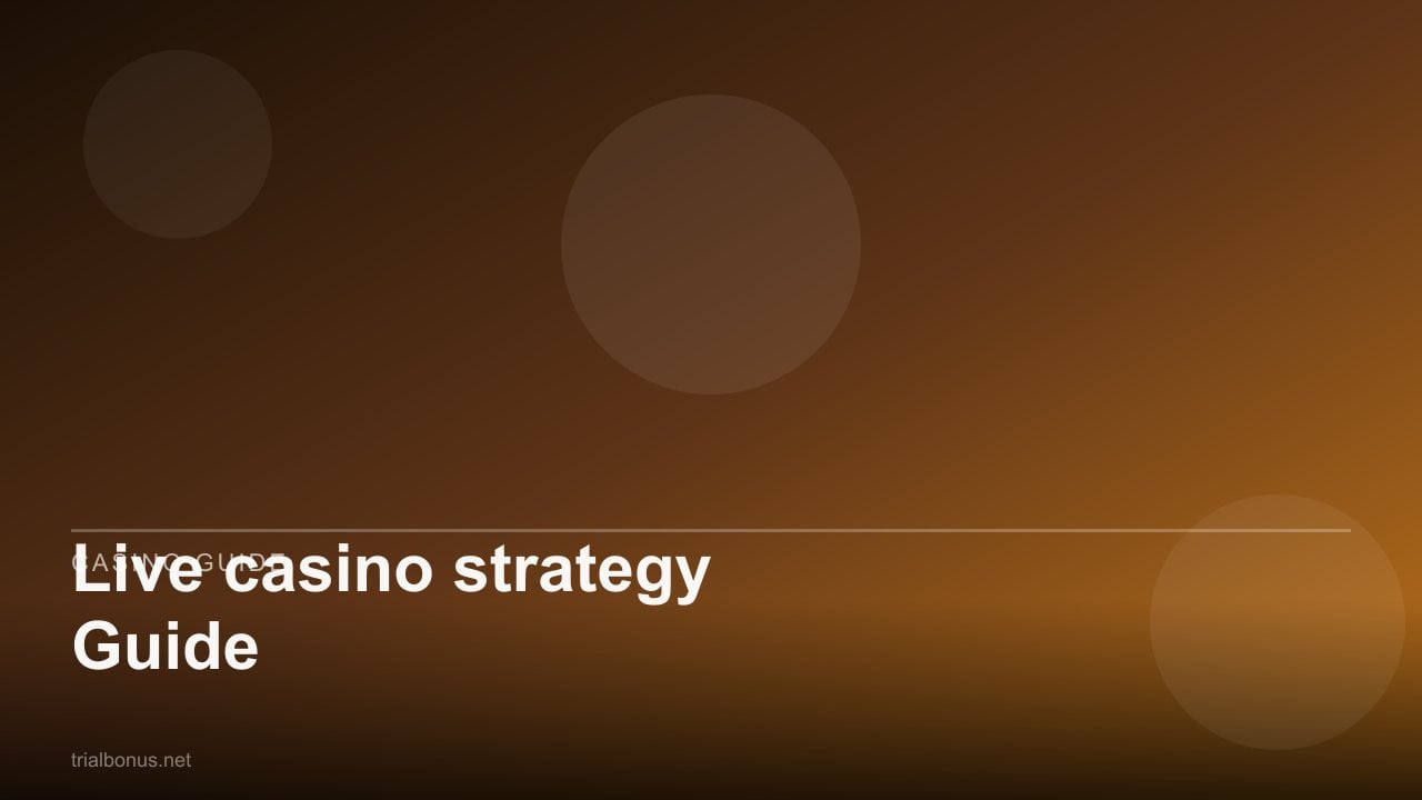 Live casino strategy Guide review