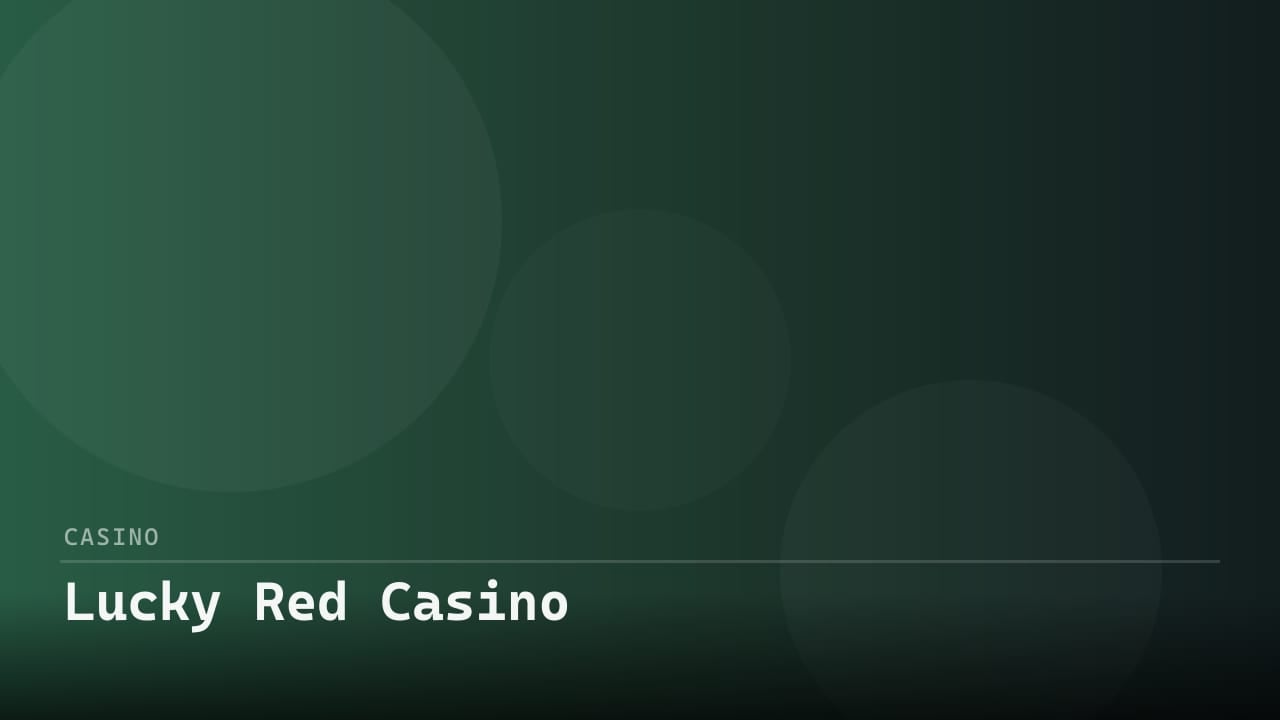 Lucky Red Casino review