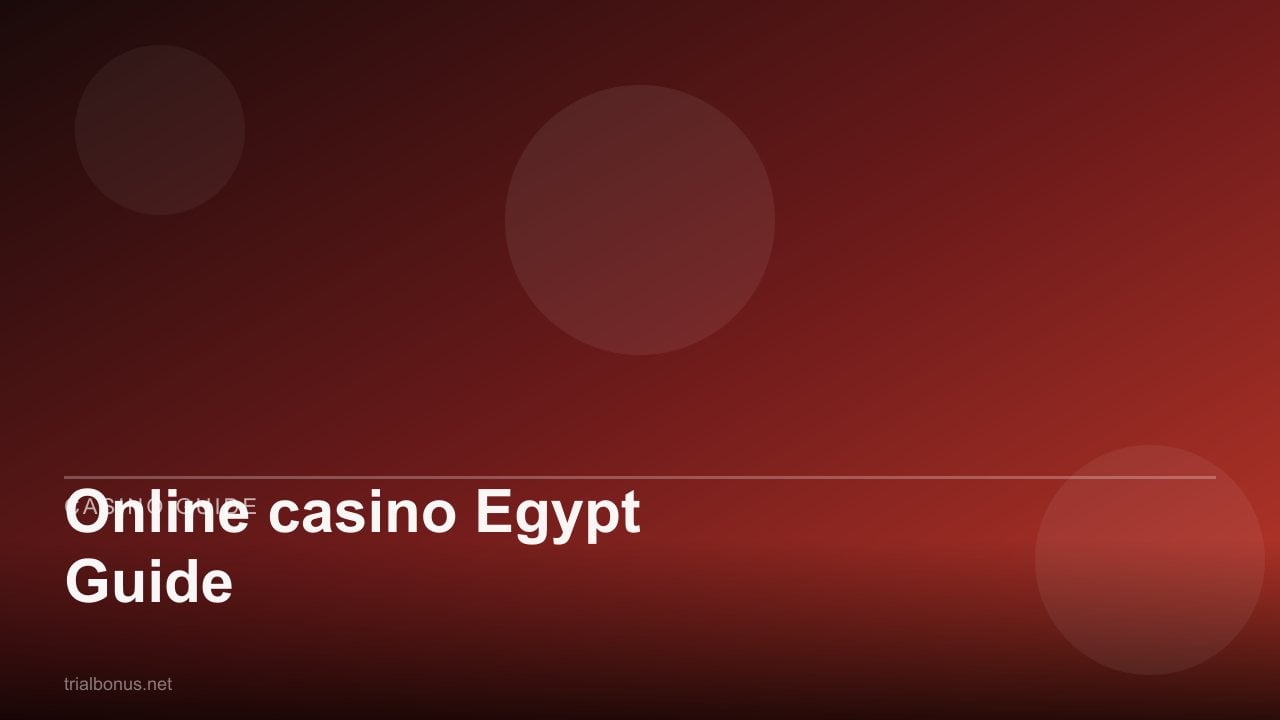 Online casino Egypt Guide review
