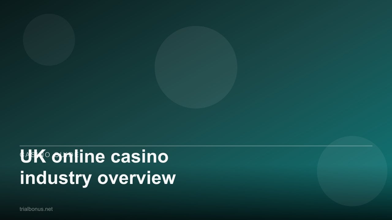 UK online casino industry overview review