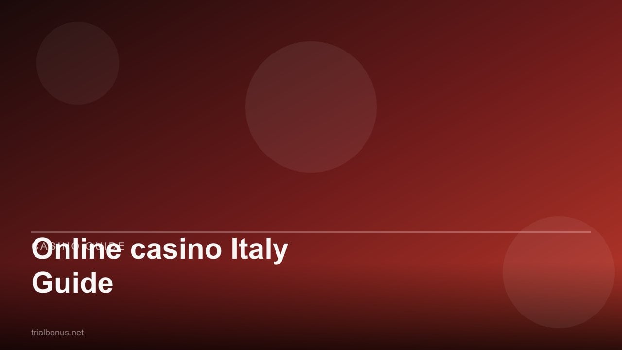 Online casino Italy Guide review