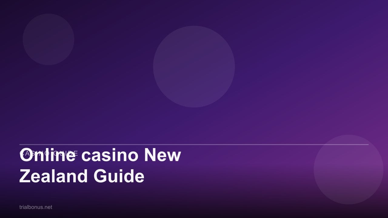 Online casino New Zealand Guide review