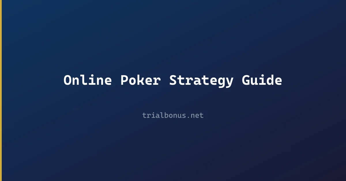Online Poker Strategy Guide review