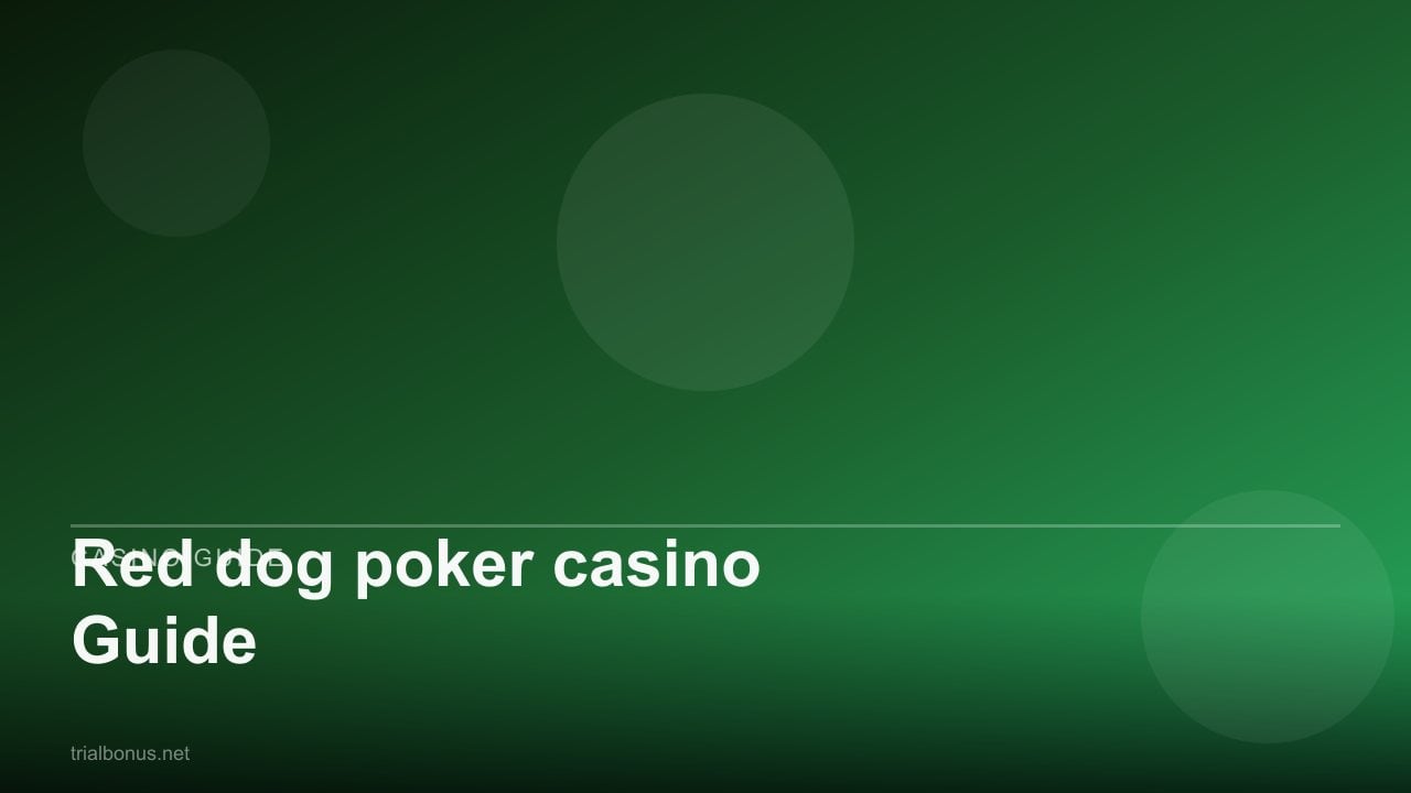 Red dog poker casino Guide review
