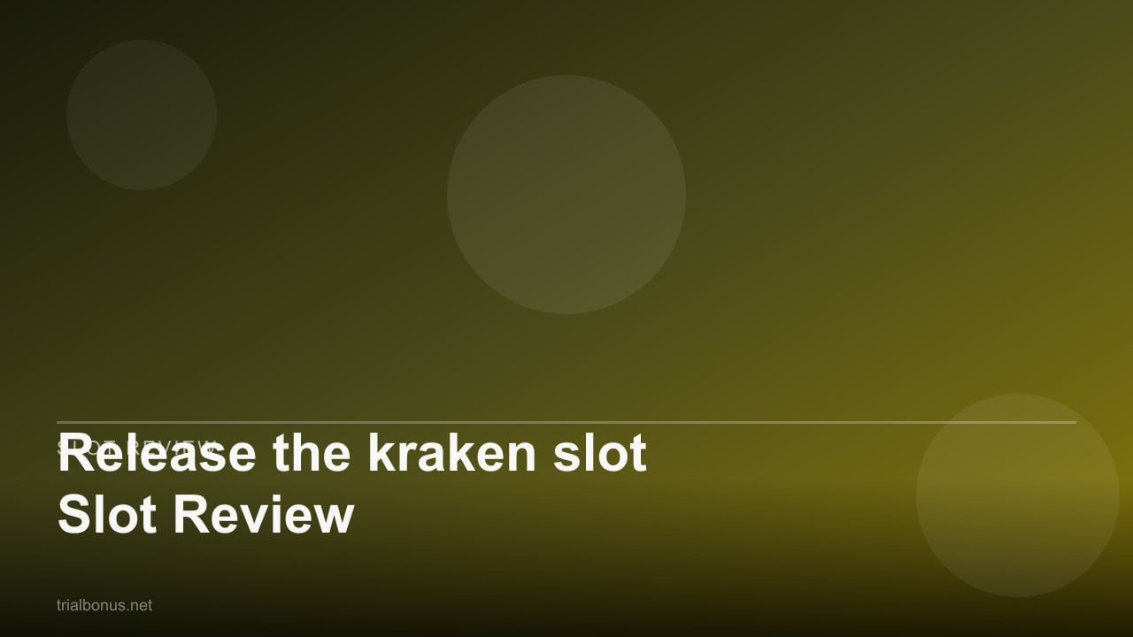 Release the kraken Slot Review review