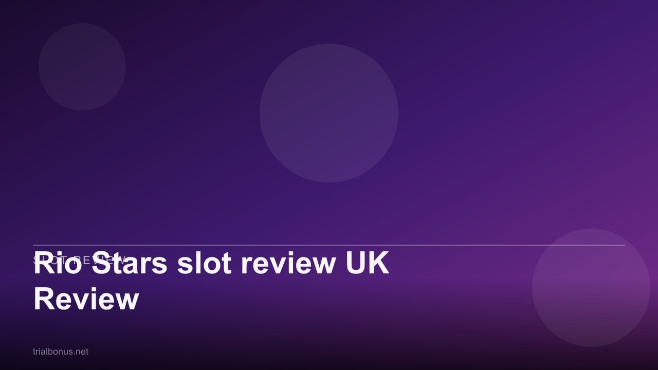 Rio Stars slot review UK Review review