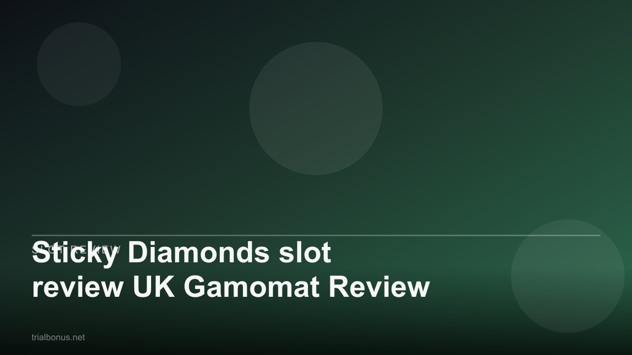 Sticky Diamonds slot review UK Gamomat Review review
