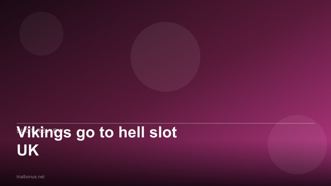 Vikings go to hell slot UK review