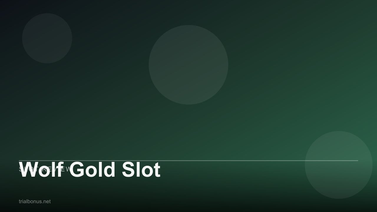 Wolf Gold Slot review