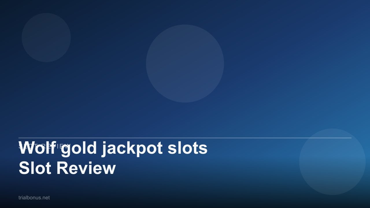 Wolf gold jackpot slots Slot Review review