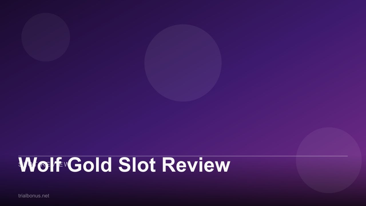 Wolf Gold Slot Review review